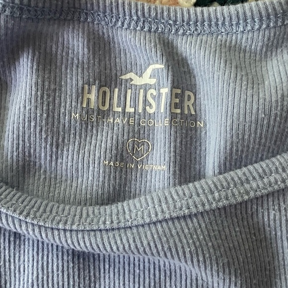 Hollister short sleeve ruffle must have shirt blue - Picture 2 of 3